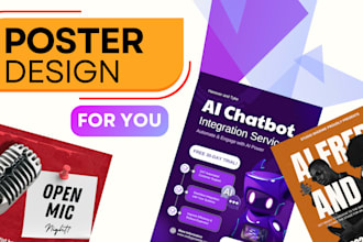 create for you eye catching poster designs