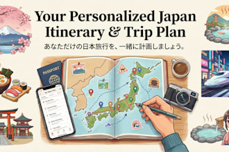 create a personalized japan travel itinerary and trip plan