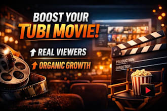 do organic tubi promotion, boost tubi movie, increase tubi viewers and ranking