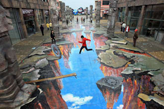 design 3d street art pavement illusions and anamorphic wall murals