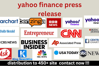 yahoo press release yahoo finance press release writing submit press release