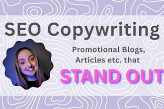 write you attention grabbing, search engine optimised copy