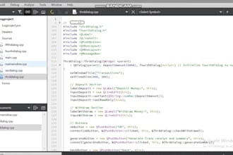 develop c, cpp, c sharp and python programming projects