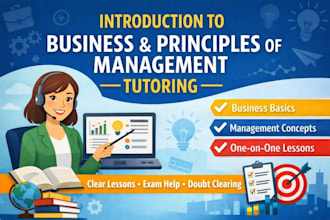 teach introduction to business and principles of management