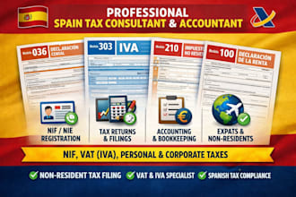 spain tax, tax consultant, tax advise, nif registration, handle accounting