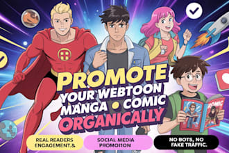 promote your webtoon, webcomic, manga, or comic organically