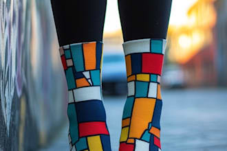 design custom and pattern socks design