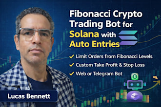 build a fibonacci crypto trading bot for solana with auto entries