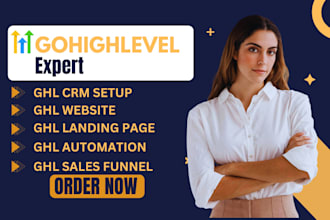 ghl crm setup ghl website ghl landing page ghl automation ghl sales funnel
