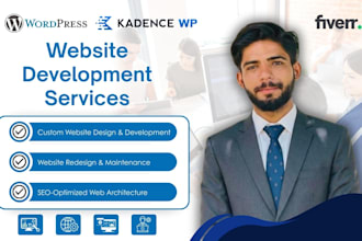 design fast kadence gutenberg wordpress website with kadence blocks, kadence pro