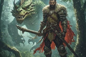 draw your oc and dnd character illustration