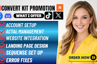 convertkit automation, email marketing campaign, kit landing page and setup