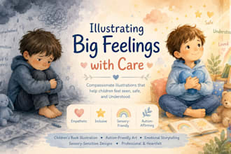 illustrate a children book on emotional resilience and mental health