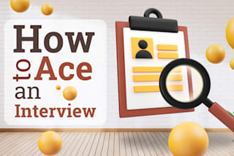 provide job or school mock interview prep, coaching and feedback