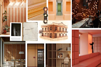 aesthetic and conceptual moodboards