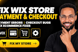 fix wix ecommerce payment gateway,checkout, cms,database and online store issues