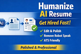 humanize and optimize ai resumes for ats and recruiters to sound professional