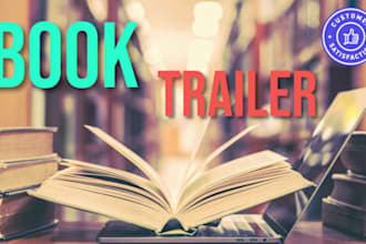 create a cinematic book trailer for your novel, promo book video teaser trailer