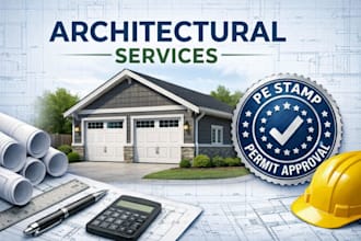 deliver architecture drawing and pe stamp for urban site planning