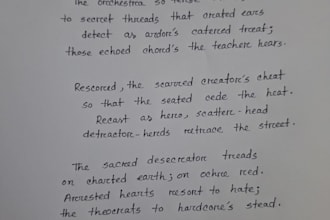 write neat aesthetic handwritten notes, assignments, and letters