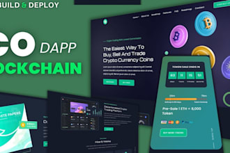 build presale dex staking website web3 defi dapp evm solana blockchain launchpad