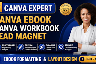 design canva ebook, canva workbook, editable canva ebook, magazine design