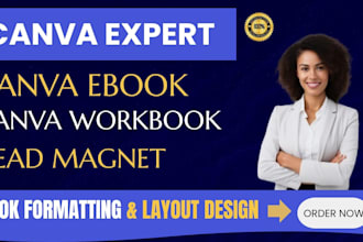 design canva ebook, canva workbook, editable canva ebook, magazine design