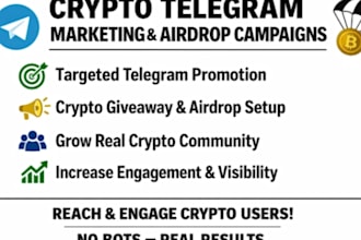telegram promotion, crypto promotion, sol memecoin to get 100k crypto vip user