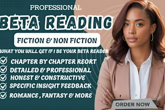 beta read your dark, urban, mythological, romance and grimdark fantasy