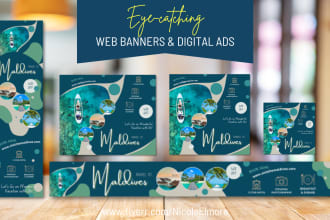 design an attractive web banner or digital ad graphic