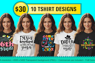 design trendy custom t shirt designs for print on demand