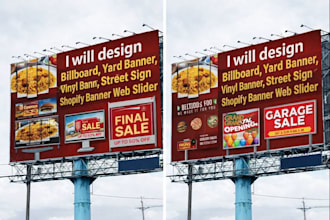 design billboard yard sign signage vinyl banner street sign web shopify banner