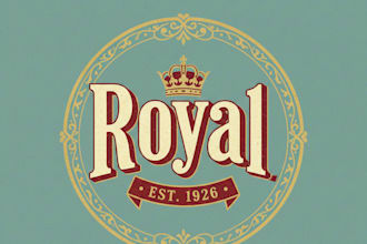 design an elegant vintage royal logo for your brand