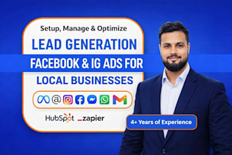 setup manage and optimize fb and ig ads for lead generation for local business