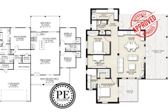 city permit blueprints architect for floor plan, adu, patio, garage, deck design
