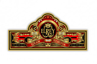 design or redesign cigar band, labels, box, and logo