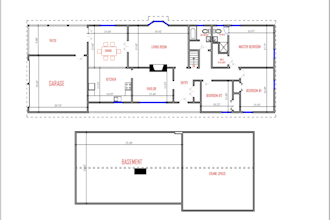 design detailed 2d floor plans from sketches or pfd in autocad 2d
