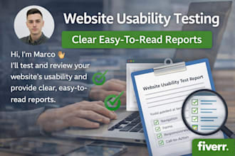 test your website and provide clear usability feedback
