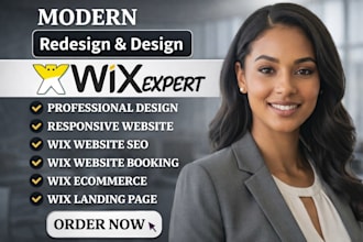 wix website redesign,  wix website design, wix store development