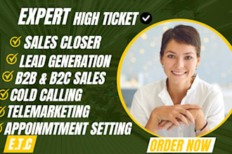do sales closer telemarketing salesperson sales agent with virtual assistant