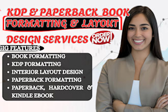 design book interior ebook conversion PDF to ebub kdp paperback book formatting