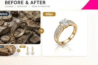 retouch jewelry photos for ecommerce and catalog