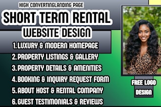 luxury short term rental website short term rental landing page vacation rental