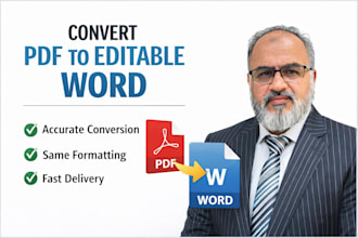 convert PDF or scanned images to editable word