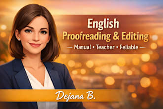 proofread and edit your english text manually