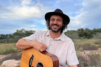 play african style guitar on your song or track
