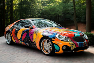 create vehicle wrap design, vehicle graphics, food truck