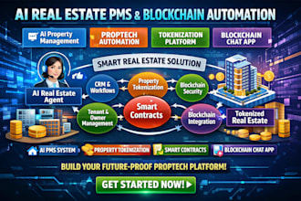 do ai real estate pms agent proptech tokenization automation blockchain chatapp