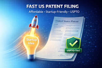 do fast and affordable US patent filing for startups