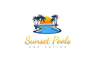 do unique swimming pool, pool cleaning, pool service logo design